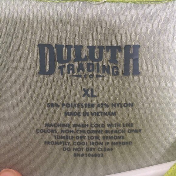 Duluth Trading Polo Golf Shirt Mens XL Lime Green Lightweight Moisture-Wicking - Picture 2 of 8